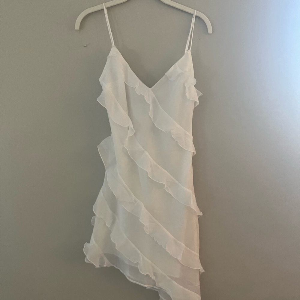 Abercrombie & Fitch White Dress with Ruffles
